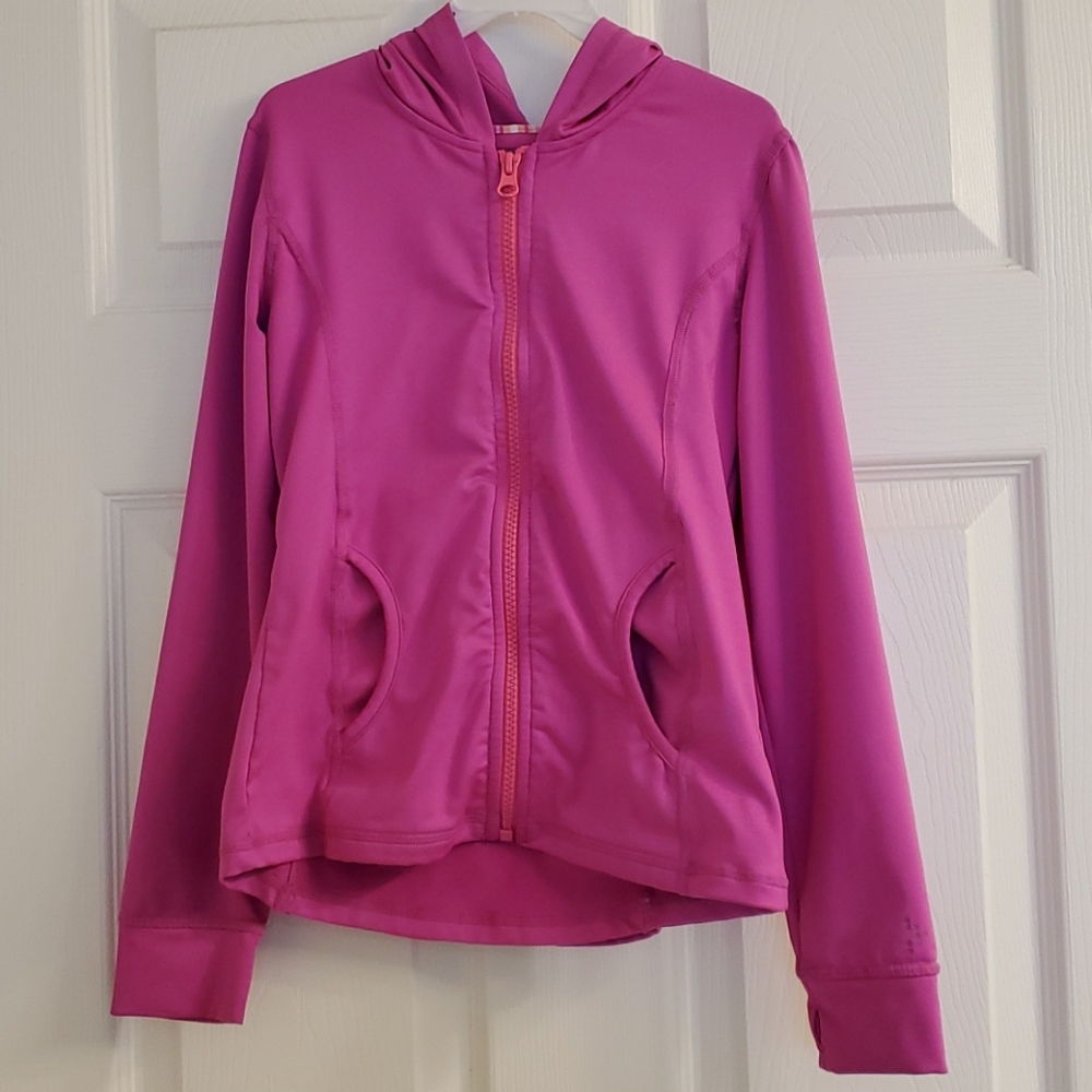 Frilly back zip up